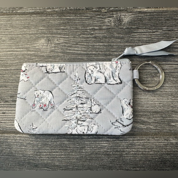 Vera Bradley Berry Merry Polar Bear Zip ID wallet case - Picture 3 of 8
